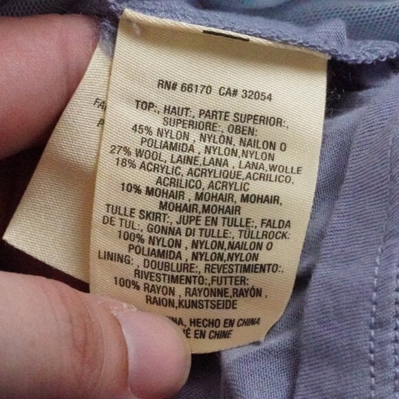 Anthropologie Maeve Sweater Tulle Pale Blue Midi Dress Womens Extra Large - Picture 7 of 13